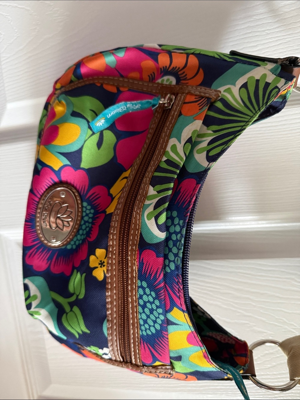 Lily Bloom Multicolor Floral Crossbody with Beige Strap - Picture 2 of 6